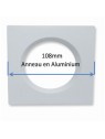 A222400988802 Accessoire Downlight 108 Carré Alu blanc LAES