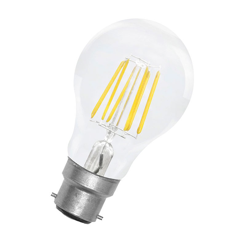 6011900286560 B22 Ampoule led standard Claire LED effet filament 8w 827 230v Girard Sudron