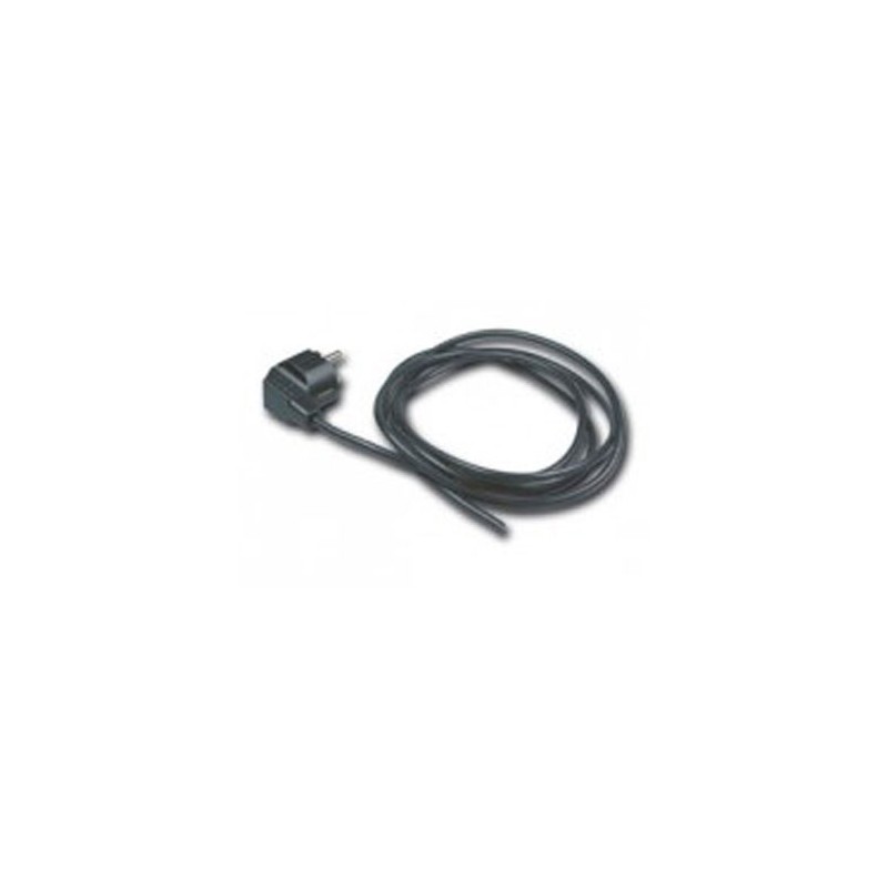 A047405112001 Cordon alimentation 3x0,75mm² Noir 2M 2P+ Terre (1,20m+0,80m)