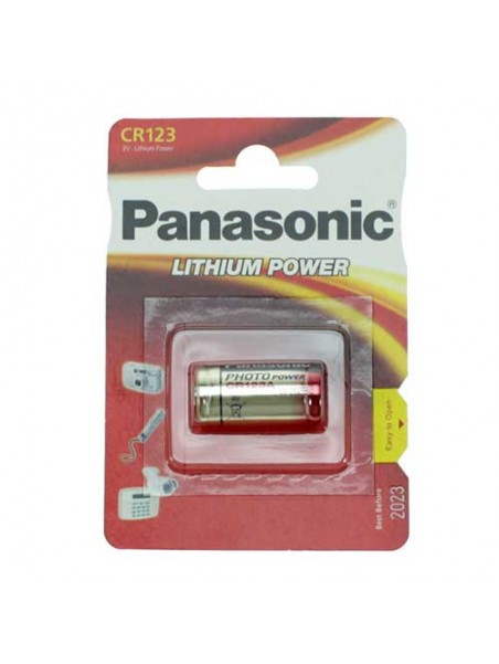 PILCR123A Blister de 1 pile CR123A Lithium Panasonic