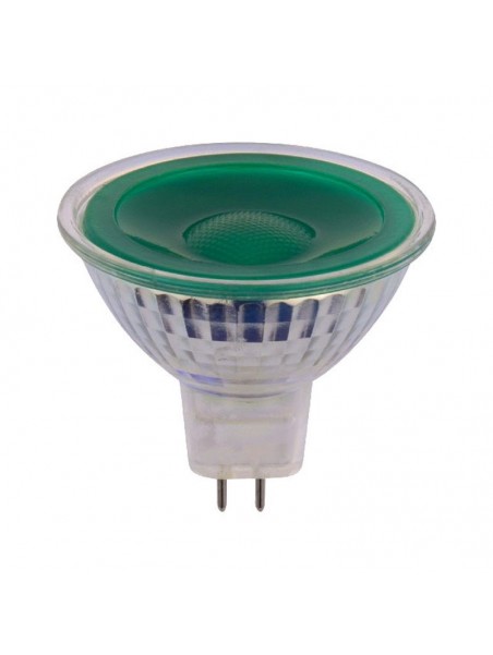 6168400048720 GU5,3 LED COB 5w Verte 12V AC/DC SPL