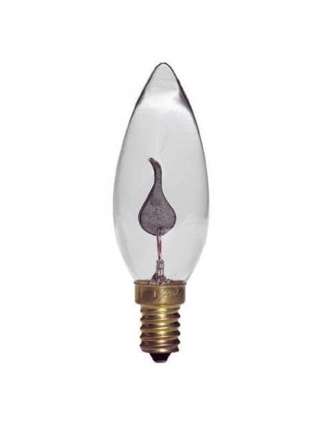 Ampoule flamme lisse 25W E14 230V - Lampe claire à incandescence