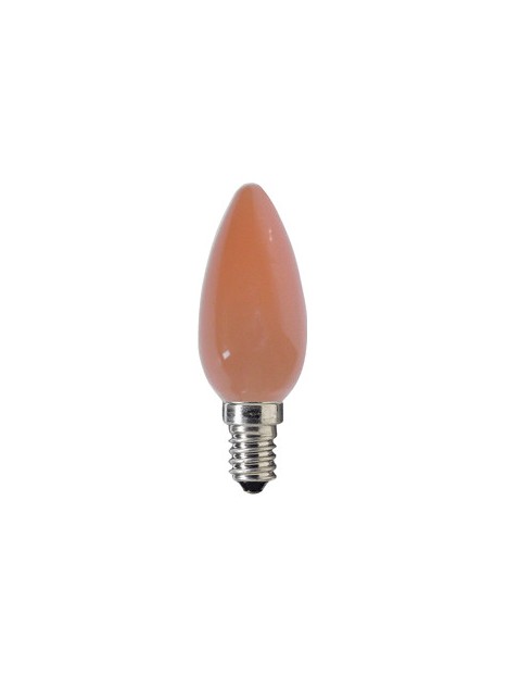 124010 E14 Flamme Color Opaque 230V Orange 25w