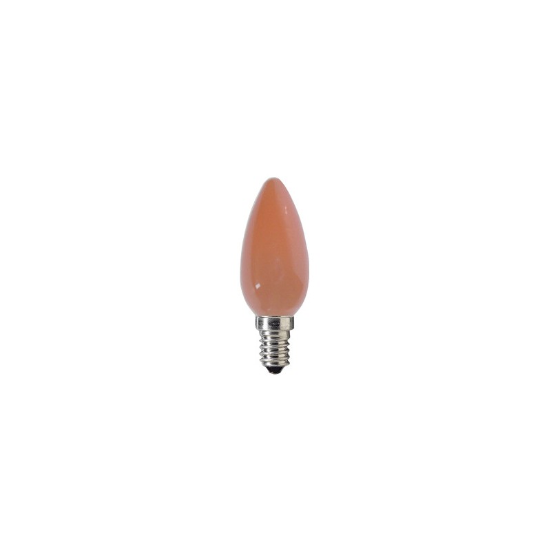 124010 E14 Flamme Color Opaque 230V Orange 25w