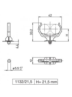 A235601132215 Support lampe 2G11