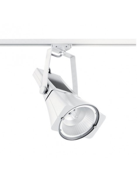 C080700042877 Spot projecteur à  décharge Orientable 150w 230v Alu blanc SPIKER MEDIUM sur rail 3 allumages