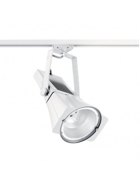 C080700042877 Spot projecteur à  décharge Orientable 150w 230v Alu blanc SPIKER MEDIUM sur rail 3 allumages