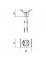 M107184D/FR Douille G10Q 4 Fils pour Circline