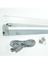 REGLIG114T5HF Réglette Minilight 14w /840 T5 230v +Diffuseur 22x42x593mm + Câble alimentation 2P 6A