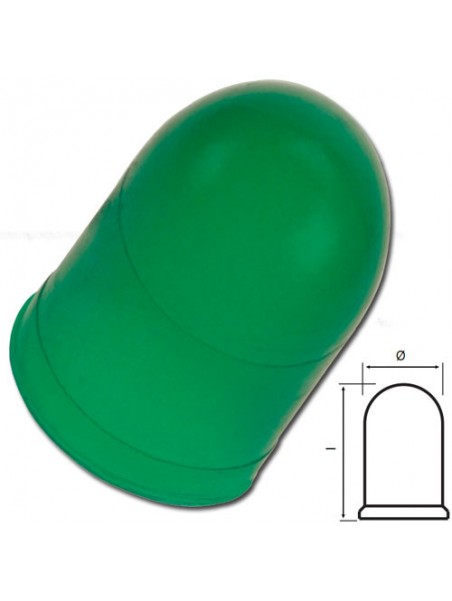 A210500171899 Capuchon silicone Vert 10.5x13mm pour lampe T3 1/4