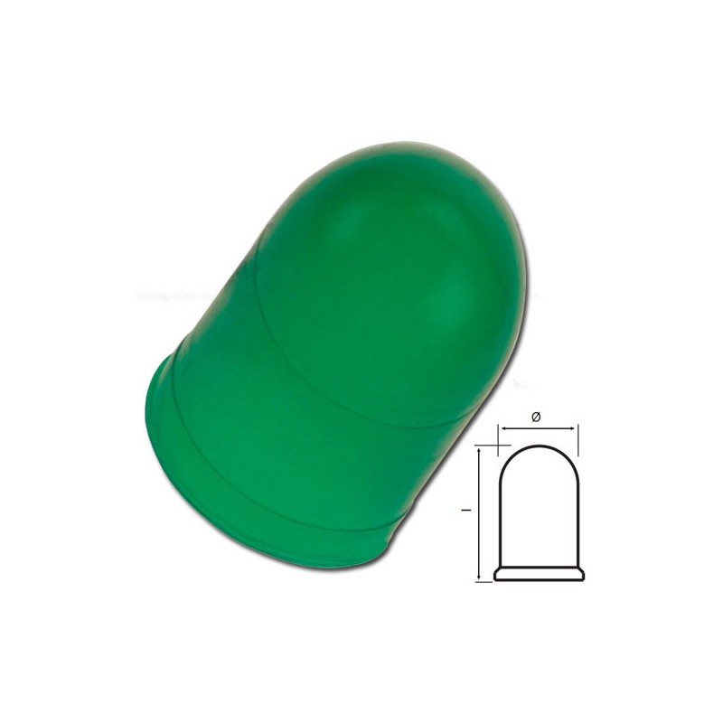 A210500171899 Capuchon silicone Vert 10.5x13mm pour lampe T3 1/4