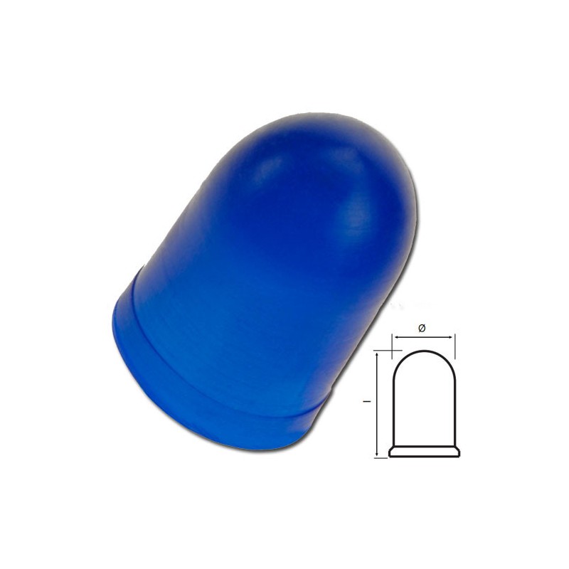 A210500171882 Capuchon silicone Bleue 10.5x13mm pour lampe T3 1/4