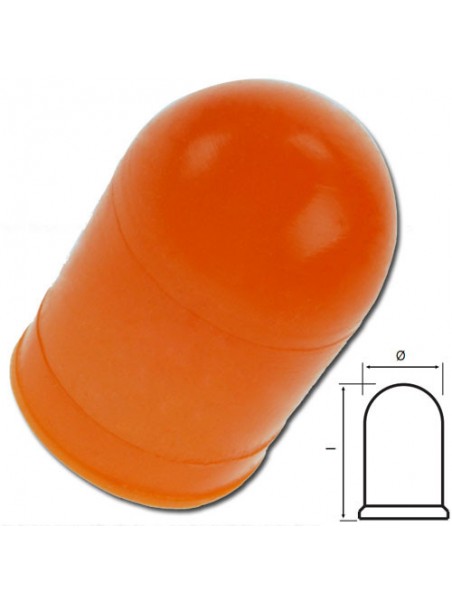 A210500171776 Cabochon T1 Orange 3.6x6.7mm