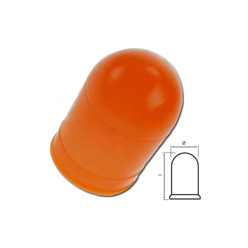 A210500171776 Cabochon T1 Orange 3.6x6.7mm
