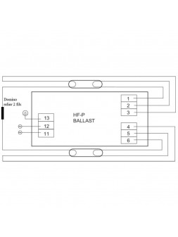 BAL905038 Ballast Electronique T5 2x13/14/21/25/28/32/35w 240V PHILIPS