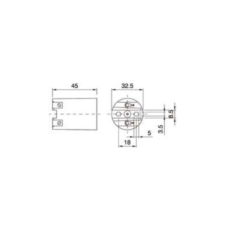 A107400770000 Douille E14 Céramique 2A 250v 200°C