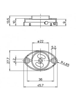 A17560000110F Support de starter par fixation à vis