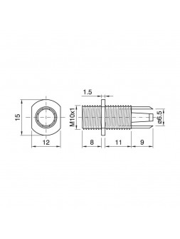 A137416591502 Serre-câble Intérieur SC/15M blanc