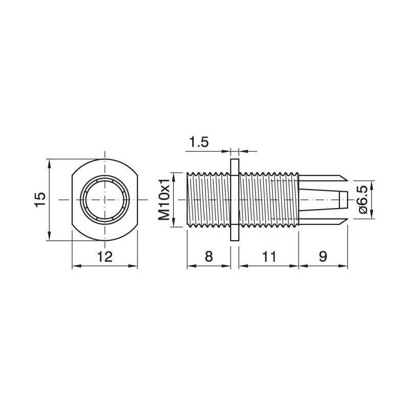 A137400140251 Kit douille E27 Blanc Plastique