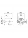 A1374E14BLANC Kit douille E14 Blanc Plastique