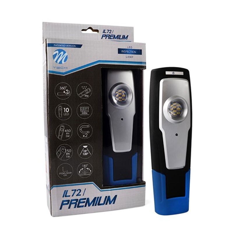 A218000544070 Lampe d'inspection PREMIUM aimantée rechargeable USB - 220-240v 450lm M-tech