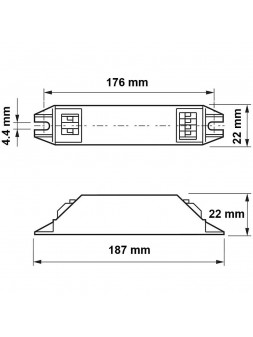 BAL536464 Ballast électronique T5 21w 230-240V Philips