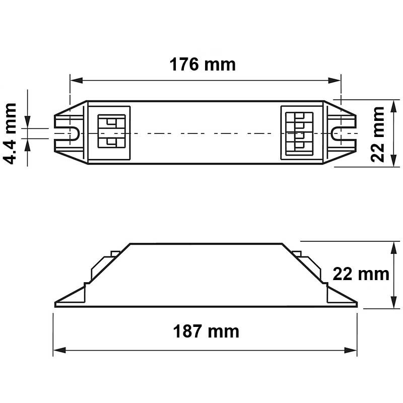 BAL536464 Ballast électronique T5 21w 230-240V Philips