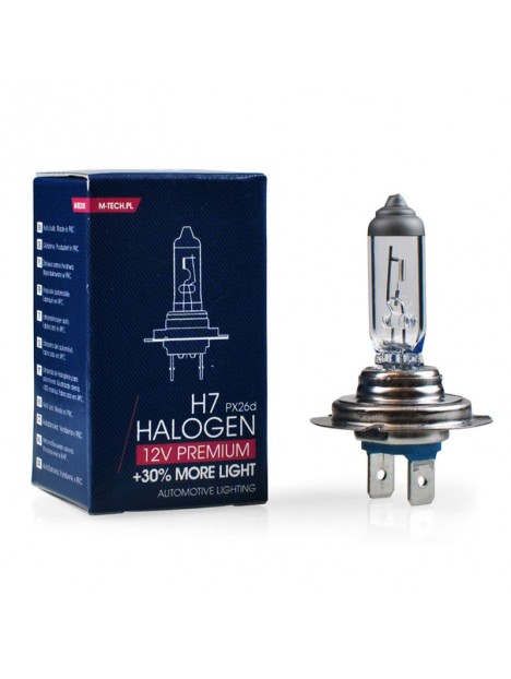 Ampoule halogène Premium H7 55W 12V norme E1