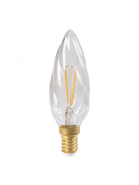 6031900713212 E12 Flamme LED Claire Torsadée 5w 2700K F6 Dimmable 713212 Girard Sudron