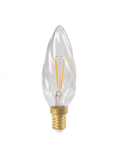 6031900713212 E12 Flamme LED Claire Torsadée 5w 2700K F6 Dimmable 713212 Girard Sudron