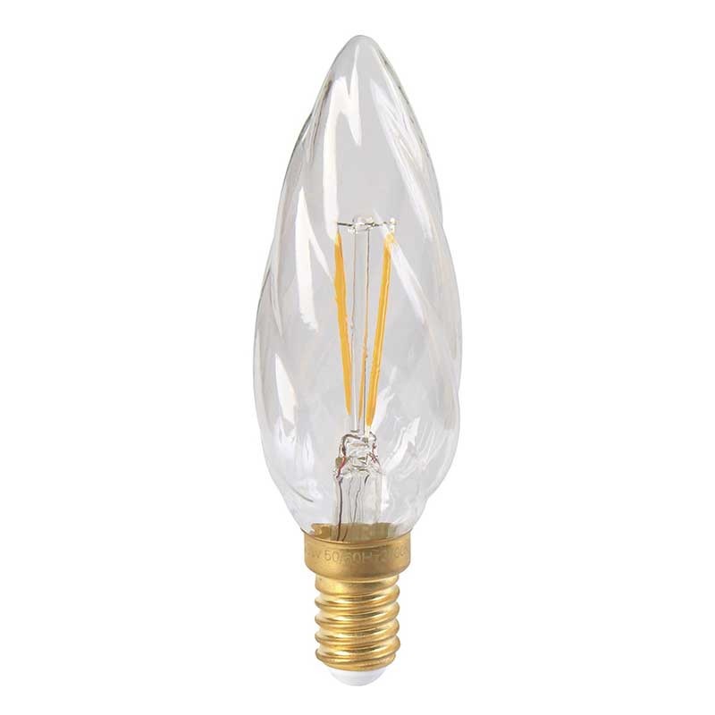 6031900713212 E12 Flamme LED Claire Torsadée 5w 2700K F6 Dimmable 713212 Girard Sudron