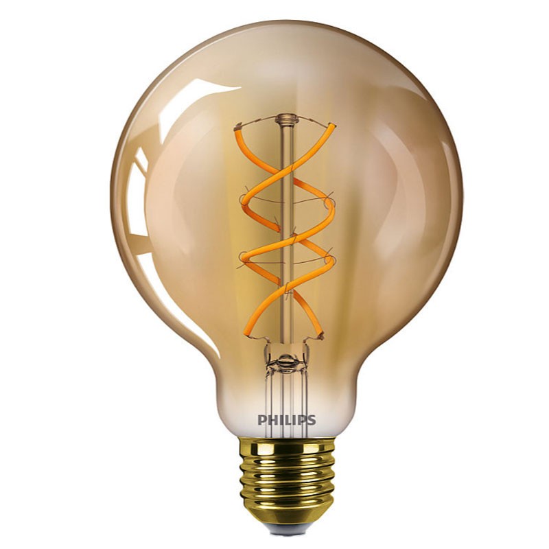 6100100744154 E27 Ampoule led globe effet filament CLA LEDBulb SP ND 5-25W GOLD G93 CL