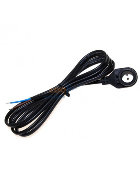 A109900473880 Douille étanche volante G5 T5 Moulée IP44 avec cable 1 mètre Noire