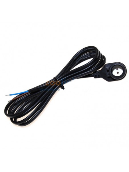 A109900473880 Douille étanche volante G5 T5 Moulée IP44 avec cable 1 mètre Noire