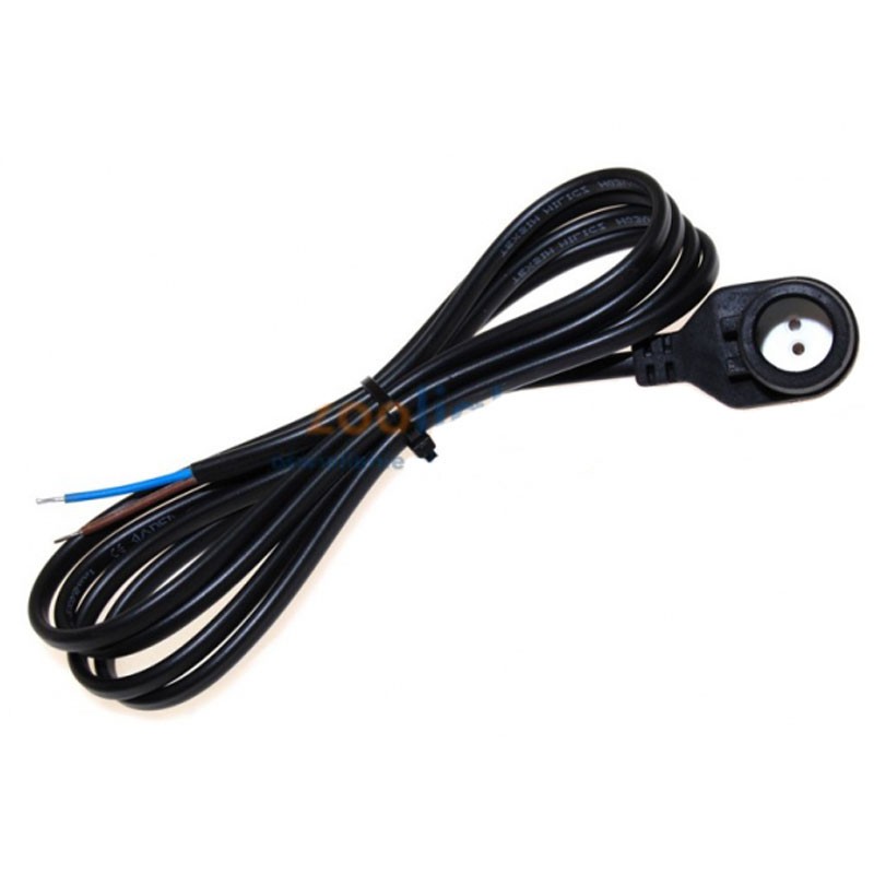 A109900473880 Douille étanche volante G5 T5 Moulée IP44 avec cable 1 mètre Noire