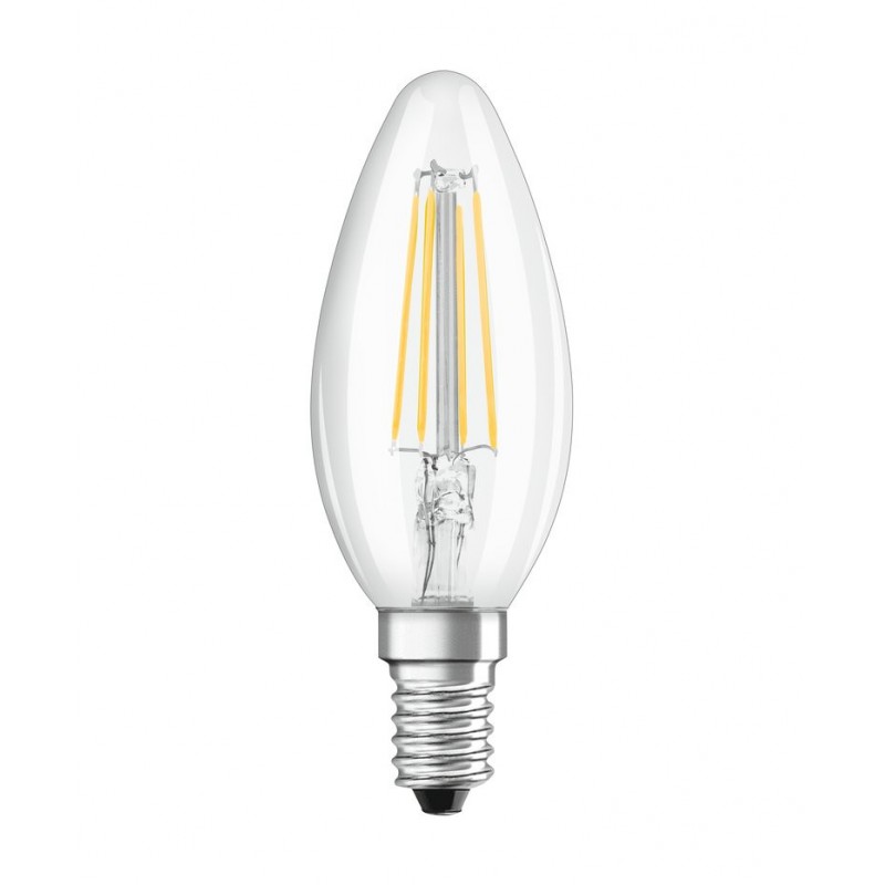 6030200438637 E14 Flamme Claire led 4w 827 Effet Filament OSRAM