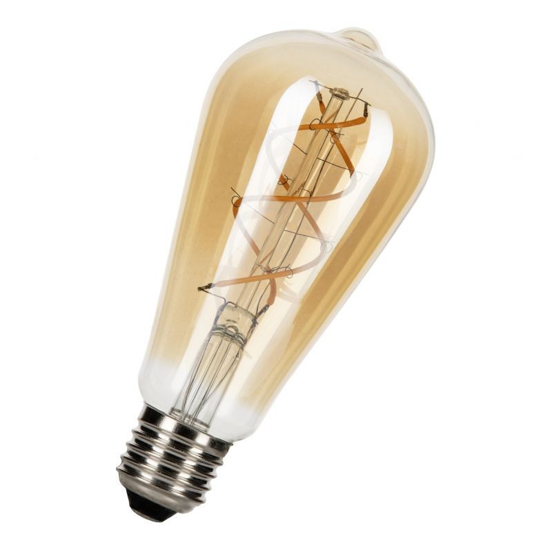 E27 Ampoule LED filament - 4W - 2200K - Blanc chaud - ST64 - dimmable 