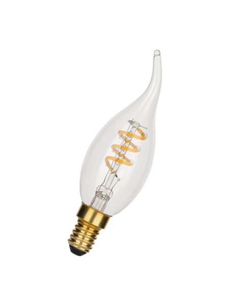 6030500144333 E14 Flamme Coup de vent led 3W 2000K Claire Dimmable Effet filament 240V Spiraled