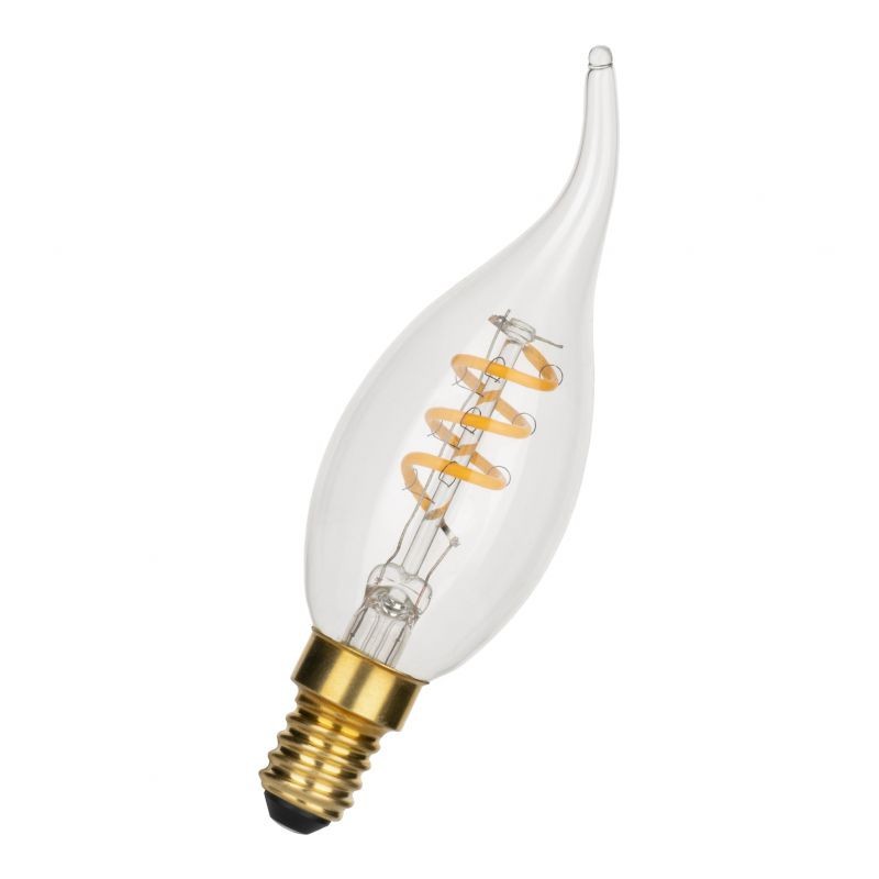 6030500144333 E14 Flamme Coup de vent led 3W 2000K Claire Dimmable Effet filament 240V Spiraled