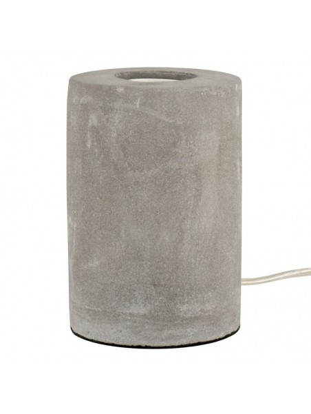 S070500406397 Lampe à poser Béton brut E27 90x130mm + cordon + inter 1 mètre Concrete