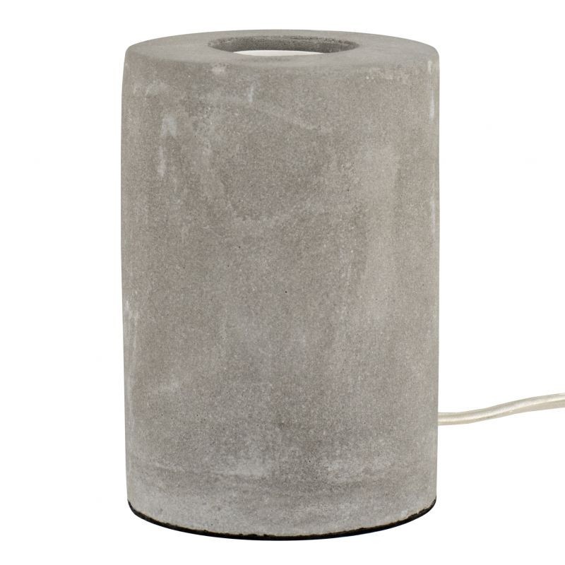 S070500406397 Lampe à poser Béton brut E27 90x130mm + cordon + inter 1 mètre Concrete