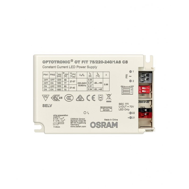 A140200999565 OT FIT 75/220-240/1A6 CS VS20 OSRAM Driver pour luminaires et modules LED