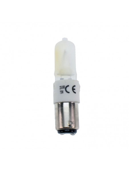 2048448373201 BA15D Tube halogène dépoli 75w 220/240V SPL