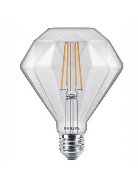 6600100593537 E27 Lampe DIAMOND led effet Filament 5w Claire 2700K Dimmable 230V