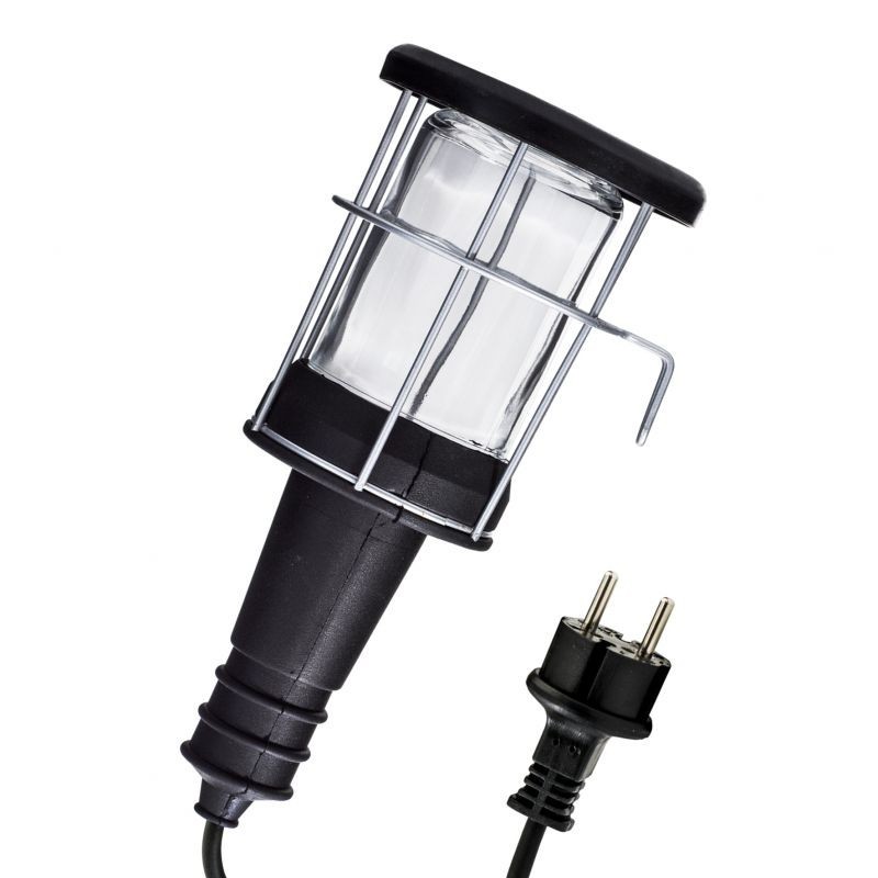 Baladeuse métal filaire 60W E27 sans ampoule 5m : : Luminaires et  Éclairage
