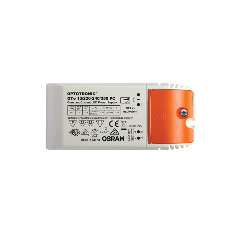 A140200105324 OTE 13/220-240/350 PC OSRAM Driver phase-cut pour luminaires et modules LED