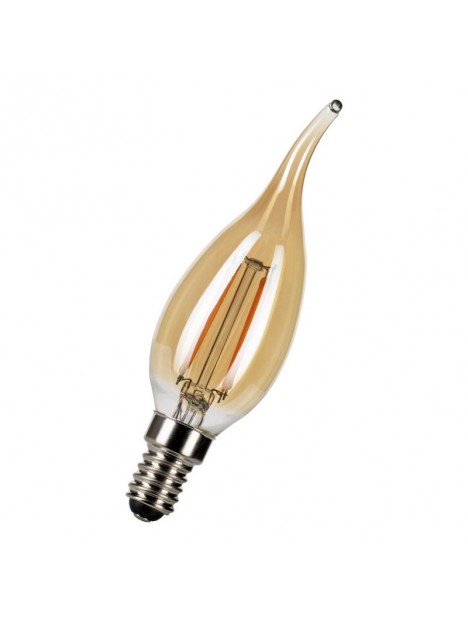 6030500430552 E14 Flamme Coup de Vent led Ambre 4w 22000 K Dimmable Effet filament 240v