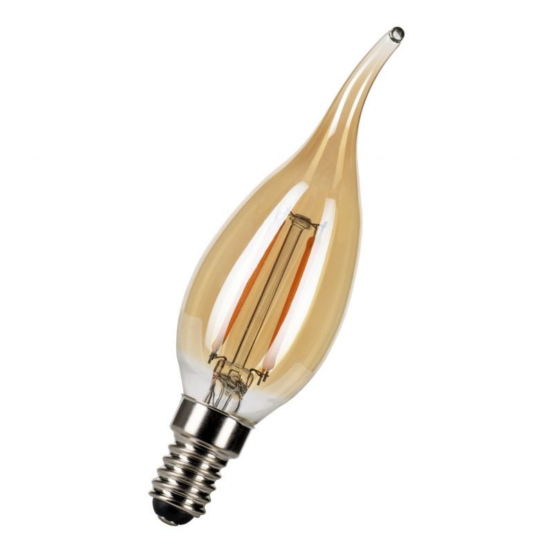 6030500430552 E14 Flamme Coup de Vent led Ambre 4w 22000 K Dimmable Effet filament 240v