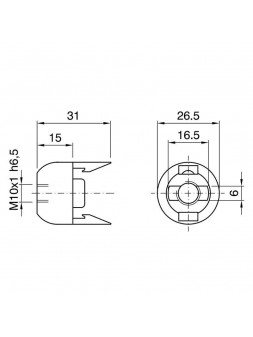 A137400210101 Capuchon pour douille E14 105 ASF noir