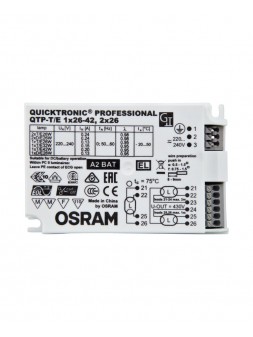 A030200537089 Ballast électronique QTP-T/E 1X26-42,2x26/220-240 OSRAM pour lampes CFL